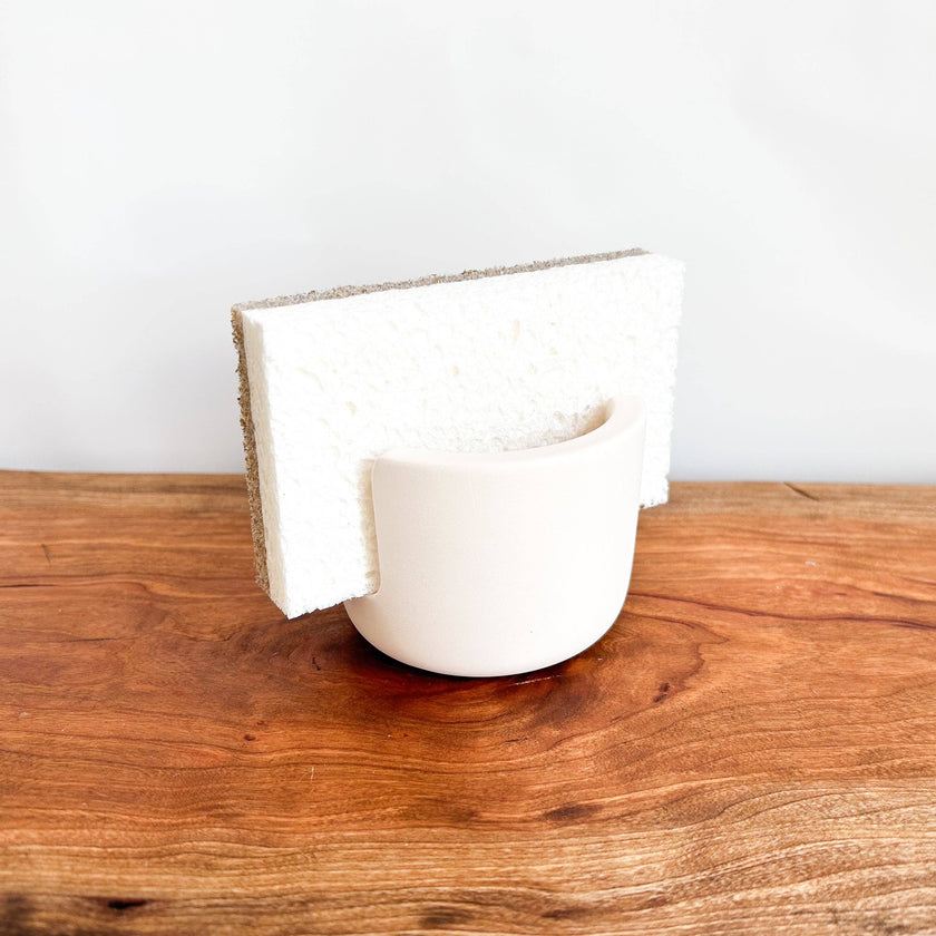 Sponge Holder | Diatomite | Sink Caddy: Beige