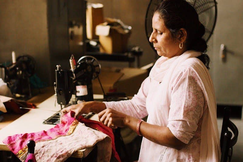 Upcycled Sari Gift Bags: Large