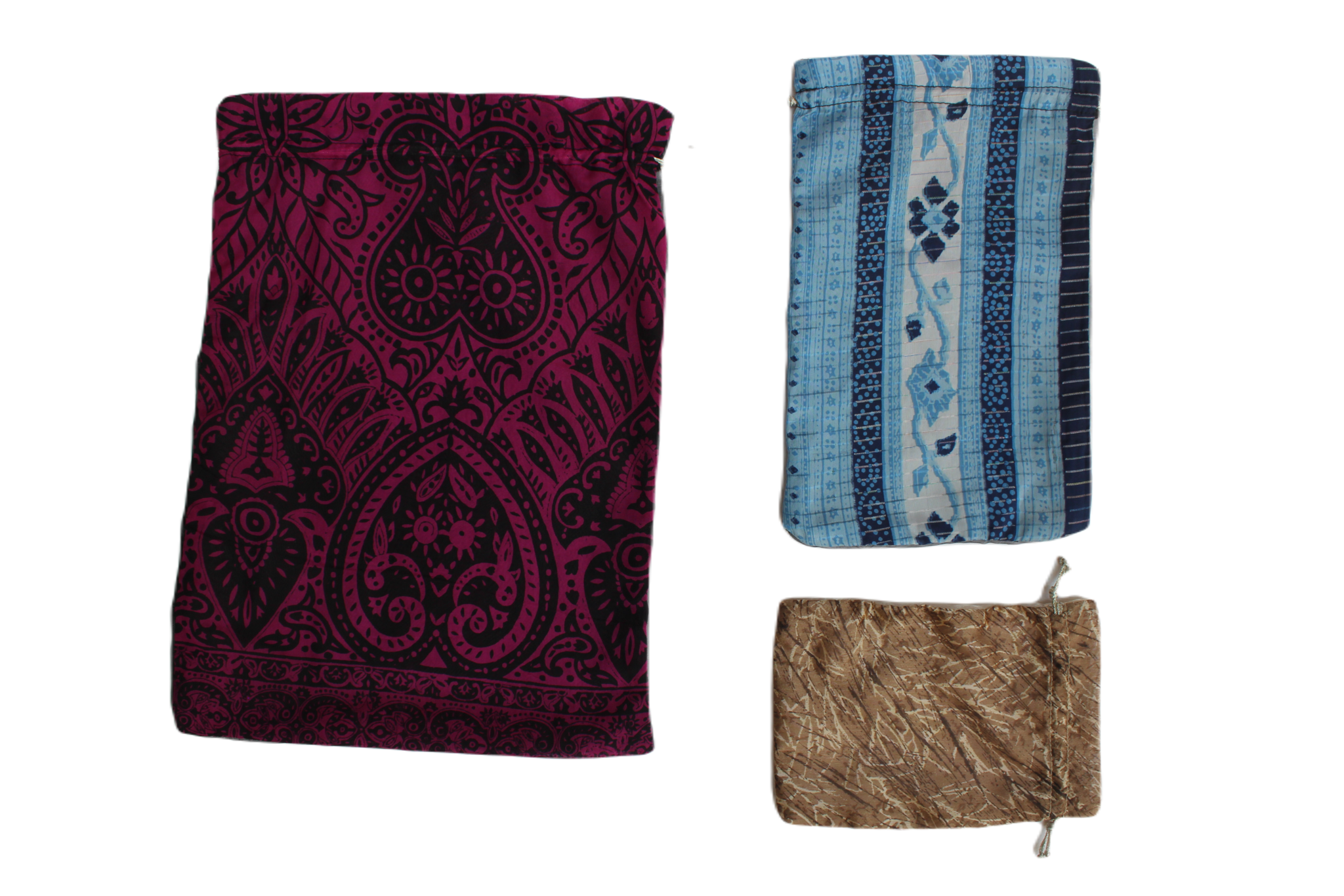 Upcycled Sari Gift Bags: Large