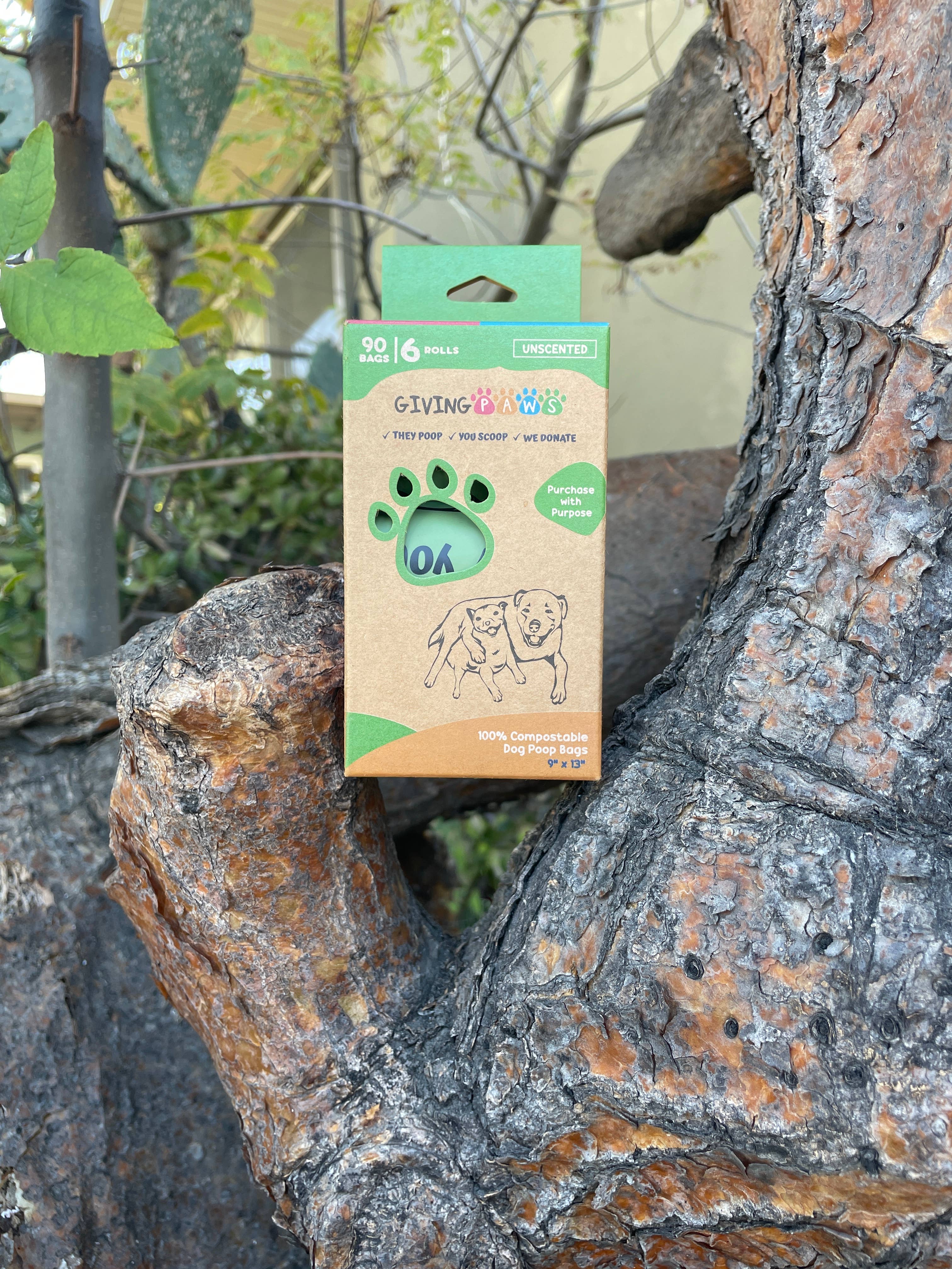 Giving Paws Compostable Dog Poop Bags