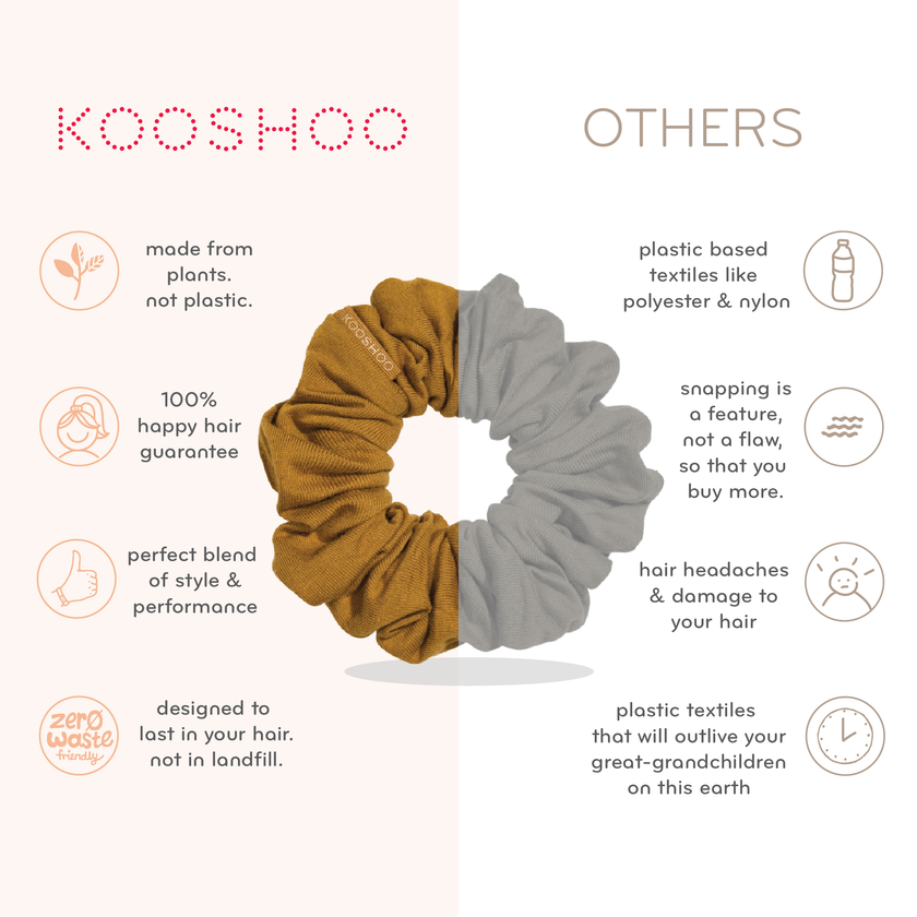 Kooshoo Plastic-free Scrunchies - Sunrise