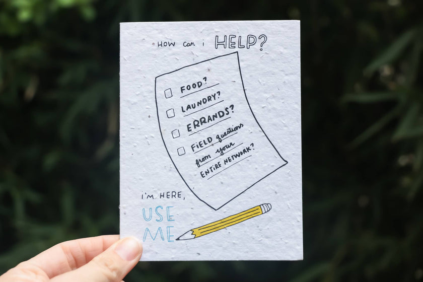 Use Me (Help) Plantable Wildflower Seed Card