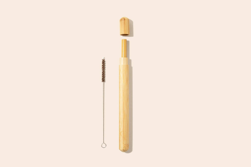 Bamboo Switch Bamboo Straw Travel Case with Straw and Cleaner