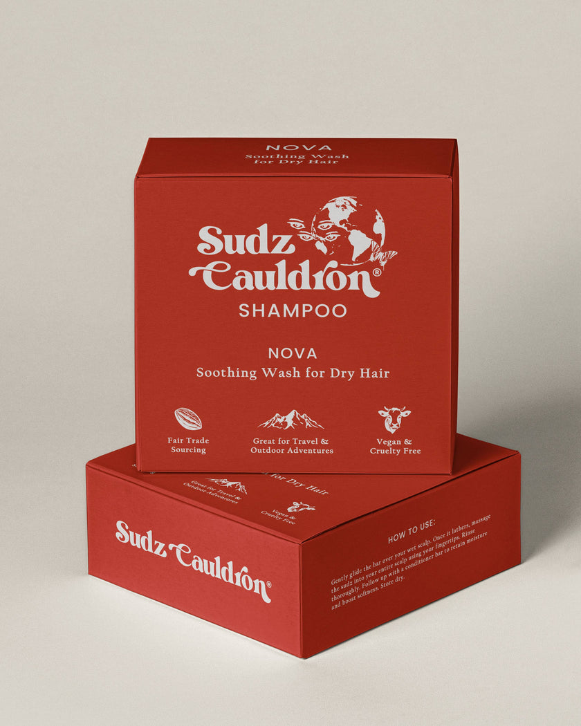 Sudz Cauldron Soothing Wash for Dry Hair, Nova Solid Shampoo