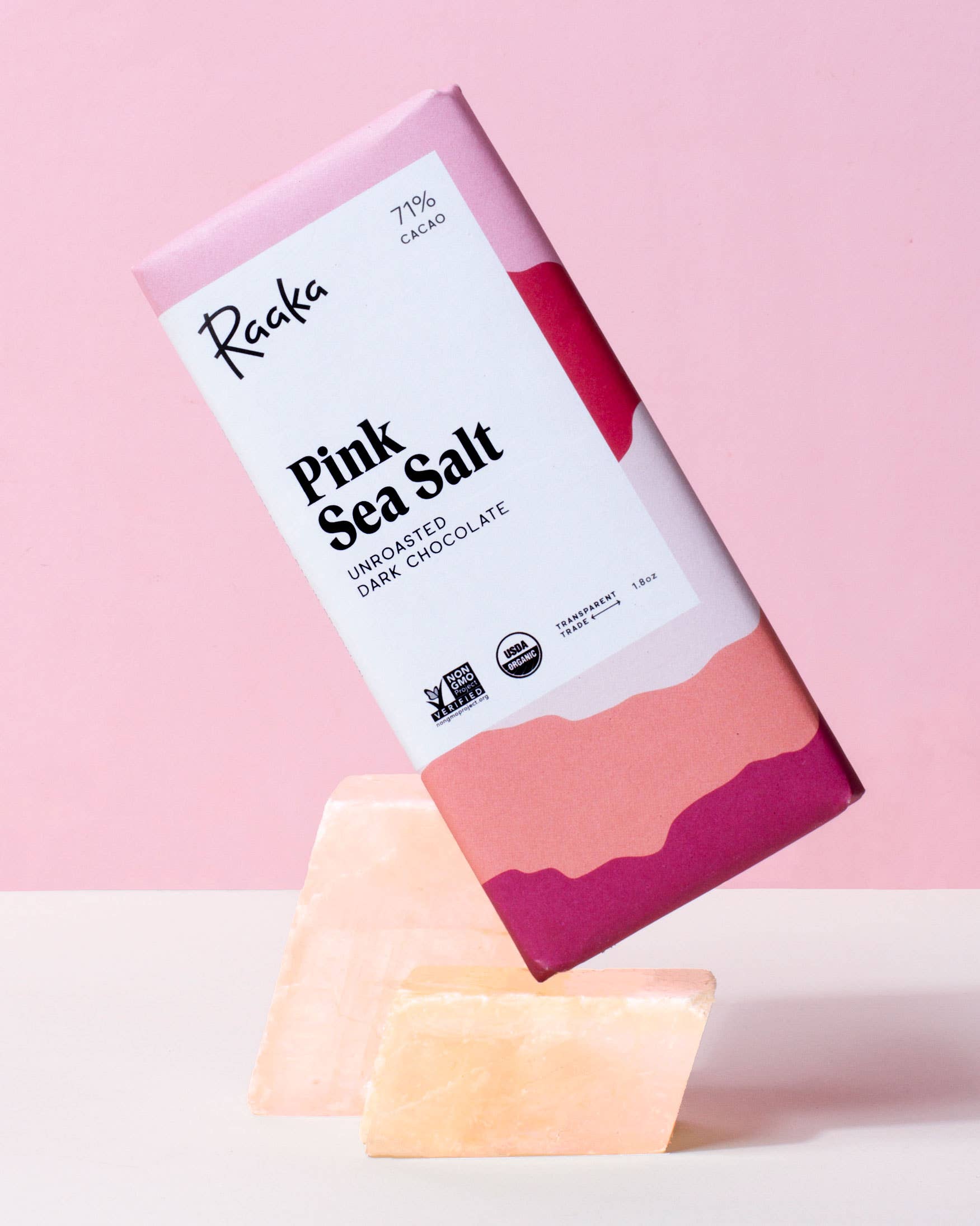 Raaka 71% Pink Sea Salt Chocolate Bar