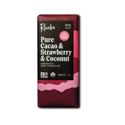 80% Pure Cacao & Strawberry & Coconut (No added sugar)