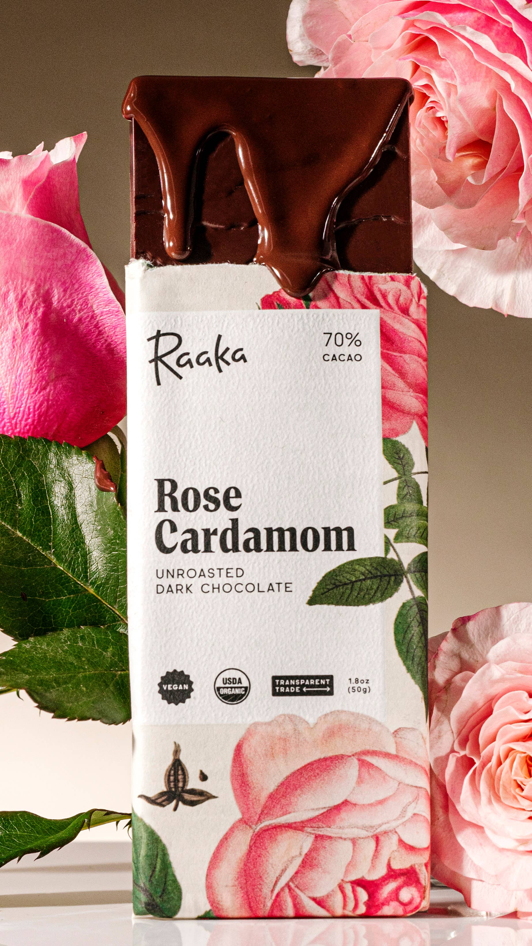 70% Rose Cardamom Bar - Valentine's Limited Batch