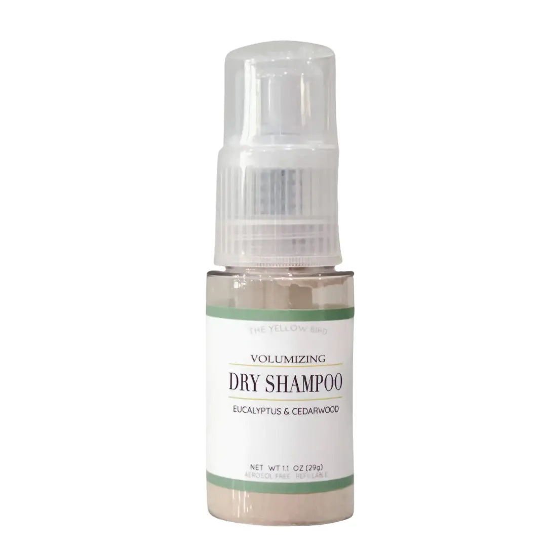 The Yellow Bird Eucalyptus & Cedarwood Dry Shampoo Bottle