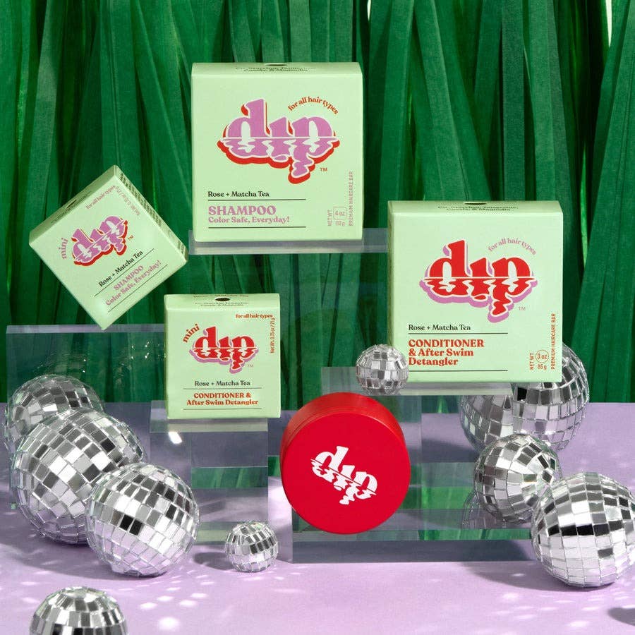 Dip Conditioner Bar & After Swim Detangler - Rose & Matcha Tea