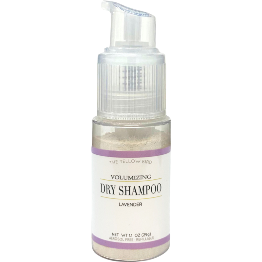 The Yellow Bird Lavender Dry Shampoo Bottle