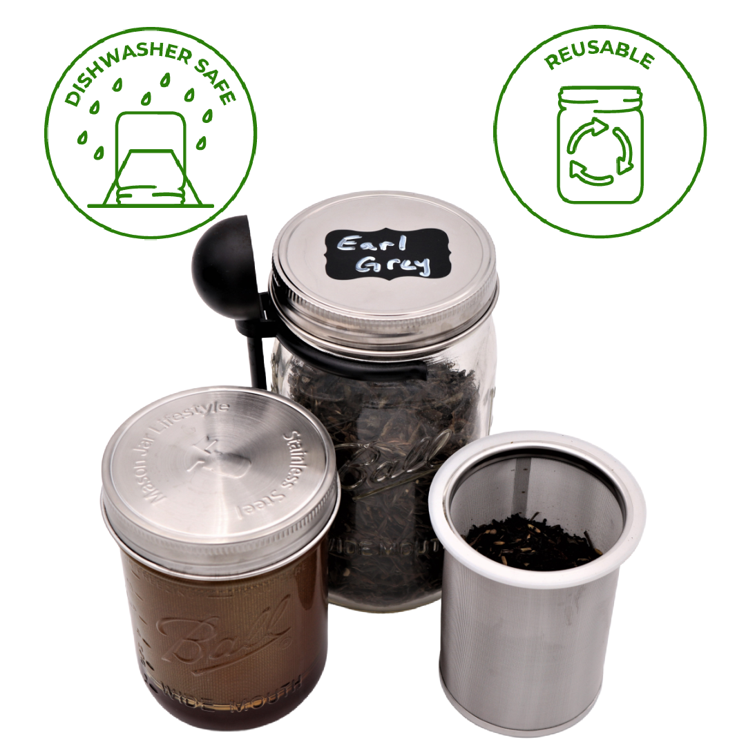 Cold Brew Coffee and Tea Maker Stainless Steel Filter Kit: Pint