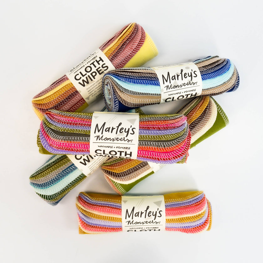Marley's Monsters: Cloth Wipes 12 Count
