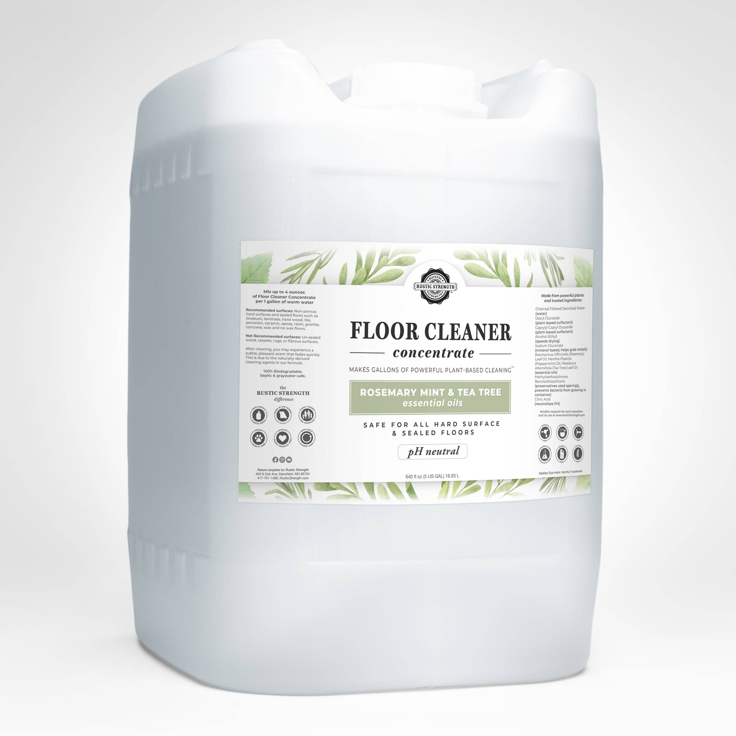Floor Cleaner Concentrate: Rosemary Peppermint Tea Tree