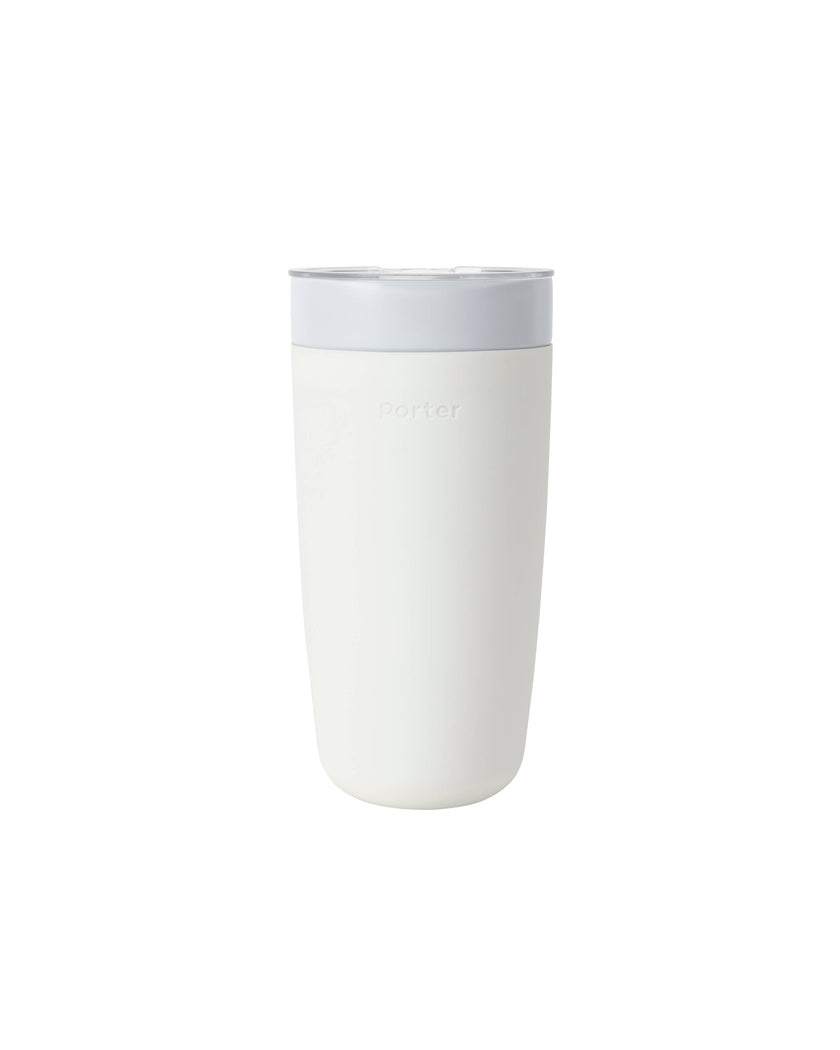 W&P Insulated Ceramic Stainless Steel Coffee & Drink Tumbler: Cream