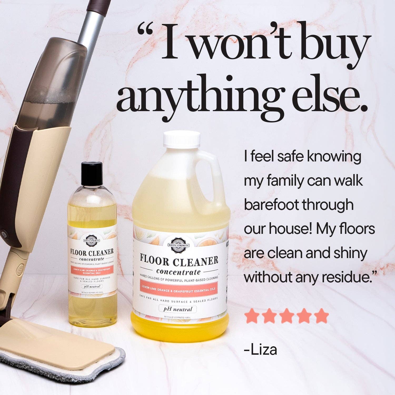 Floor Cleaner Concentrate: Rosemary Peppermint Tea Tree
