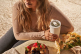 W&P Insulated Ceramic Stainless Steel Coffee & Drink Tumbler: Terrazzo Cream