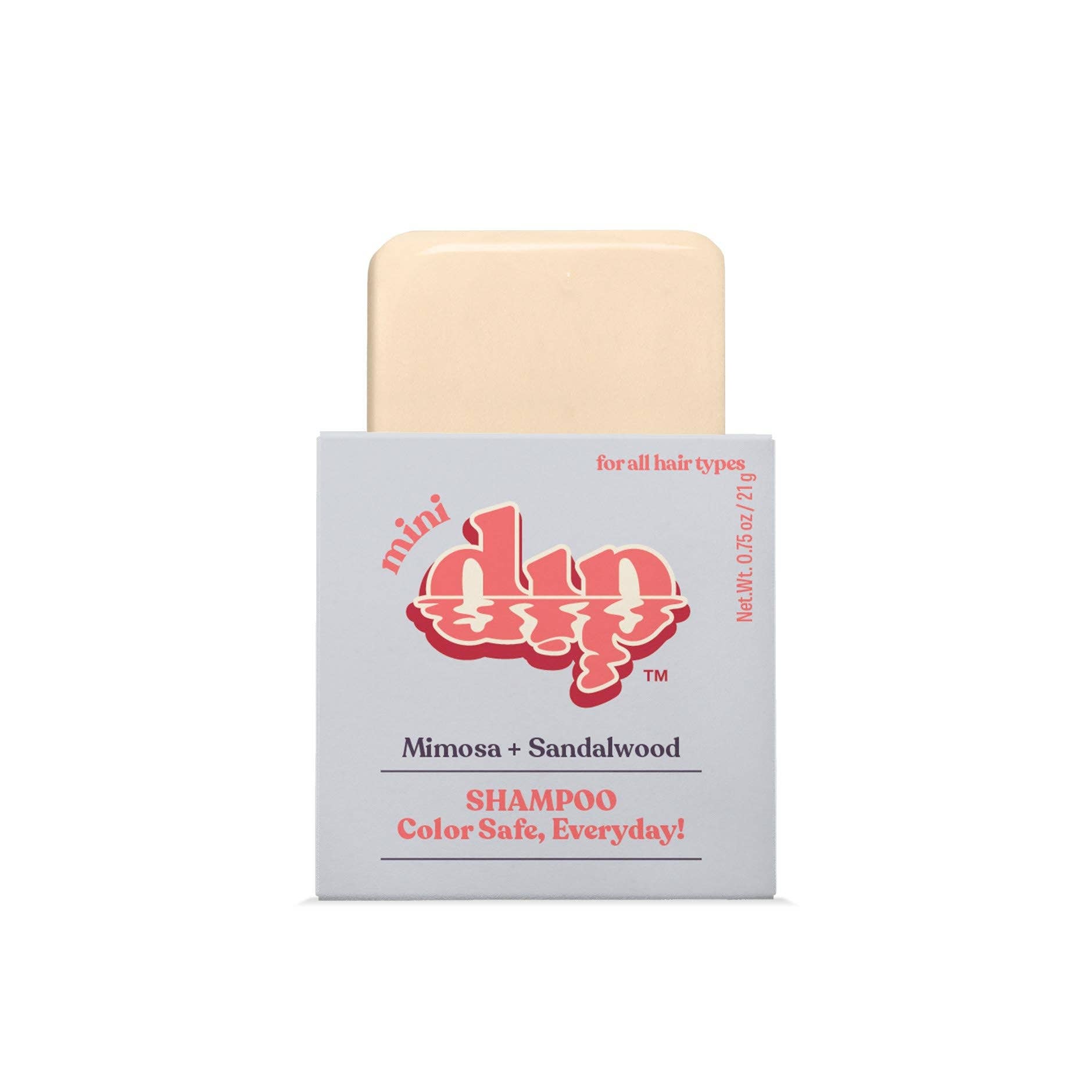 Mini Dip Shampoo Bar: Color Safe, Everyday - Mimosa & Sandalwood: 0.75 oz