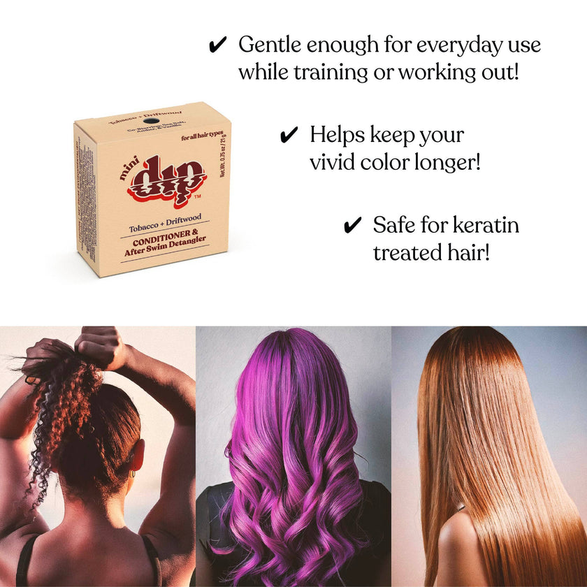 Mini Dip Shampoo Bar: Color Safe, Everyday - Tobacco & Driftwood: 0.75 oz