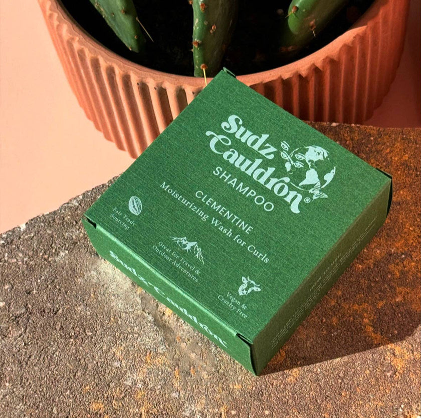 Sudz Cauldron Moisturizing Wash for Curls, Clementine Solid Shampoo