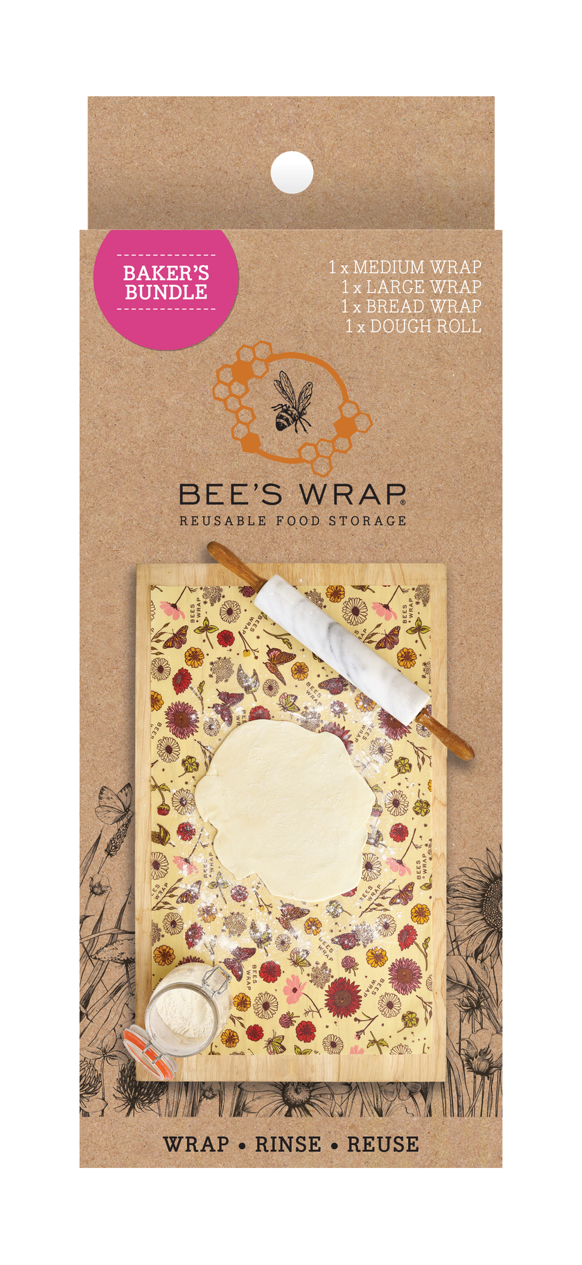 Bee's Wrap Baker's Bundle - 4 Pack Wax Wrap