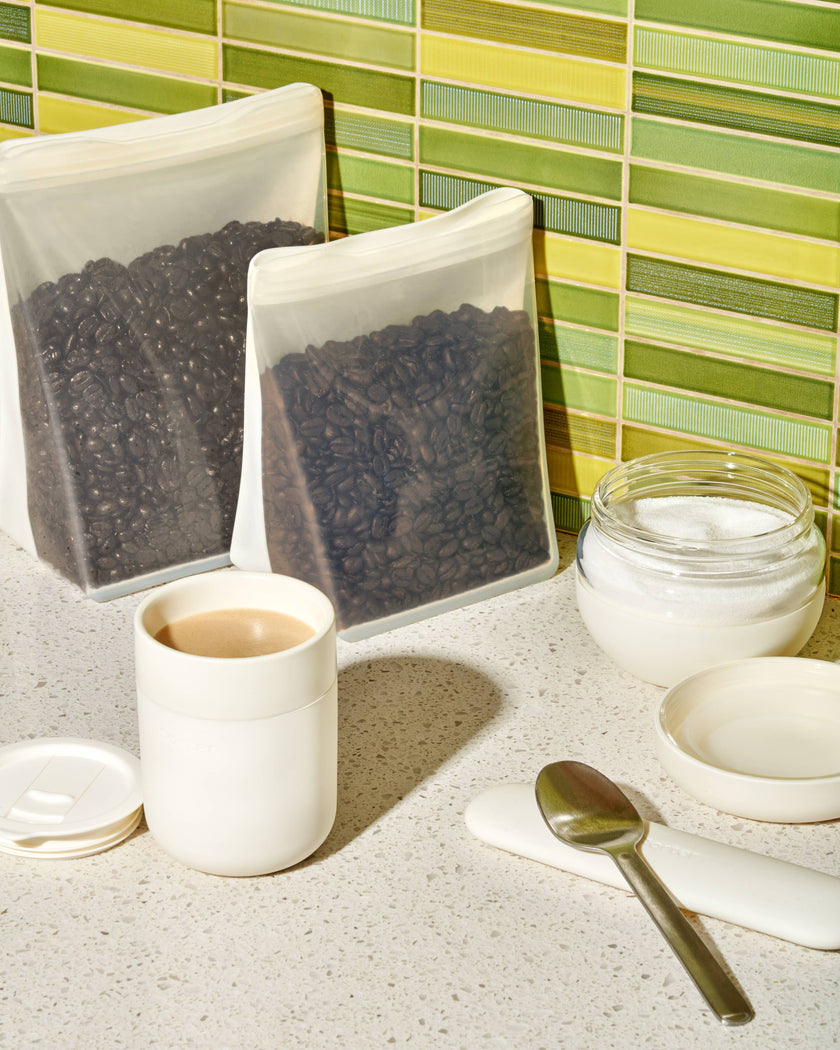 W&P Reusable Silicone Bags - Stand Up : Slate / 50 oz