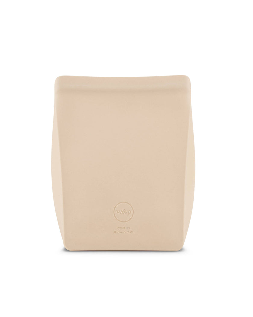 W&P Reusable Silicone Bags - Stand Up : Oat / 36 oz