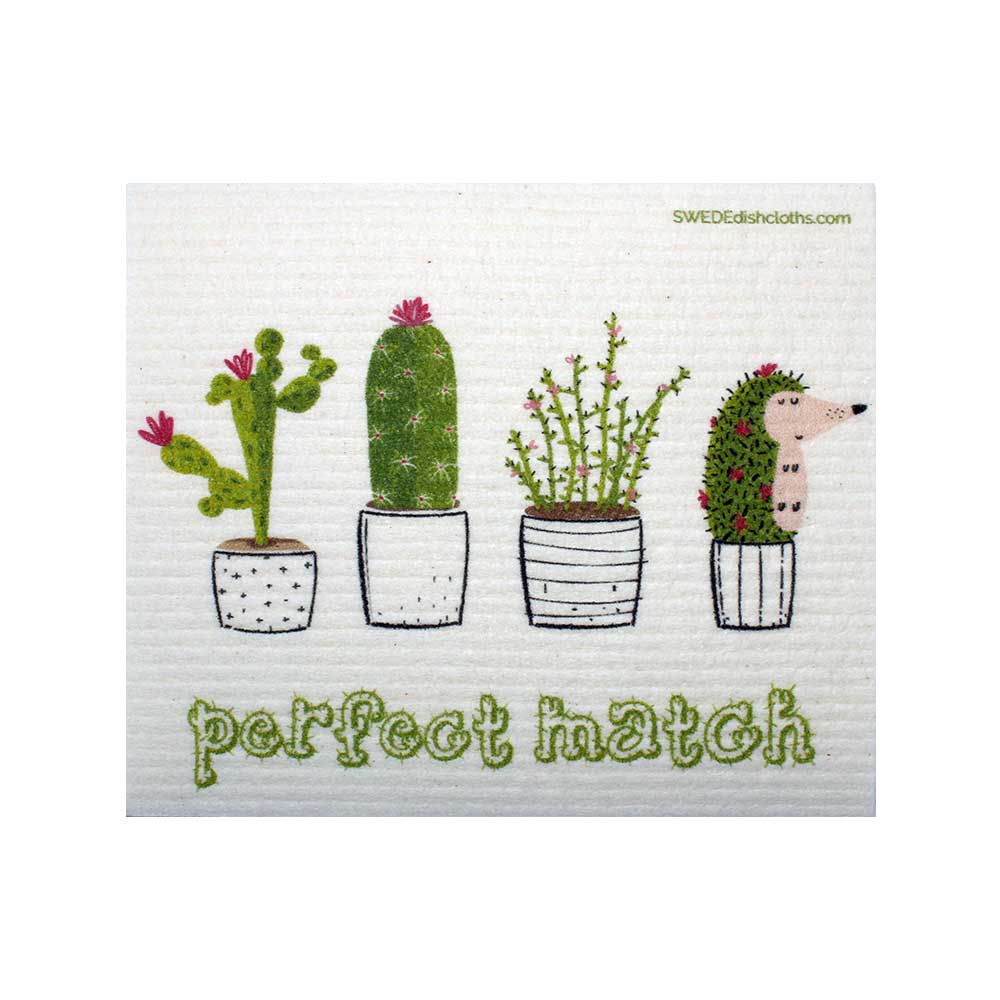 Swedish Dishcloth Cactus Perfect Match