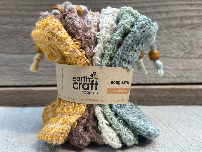 Sisal Soap Saver Bags (Set of 6) - Earthtone