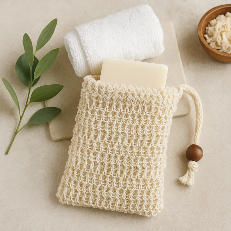 All Natural Sisal Soap Saver Bag