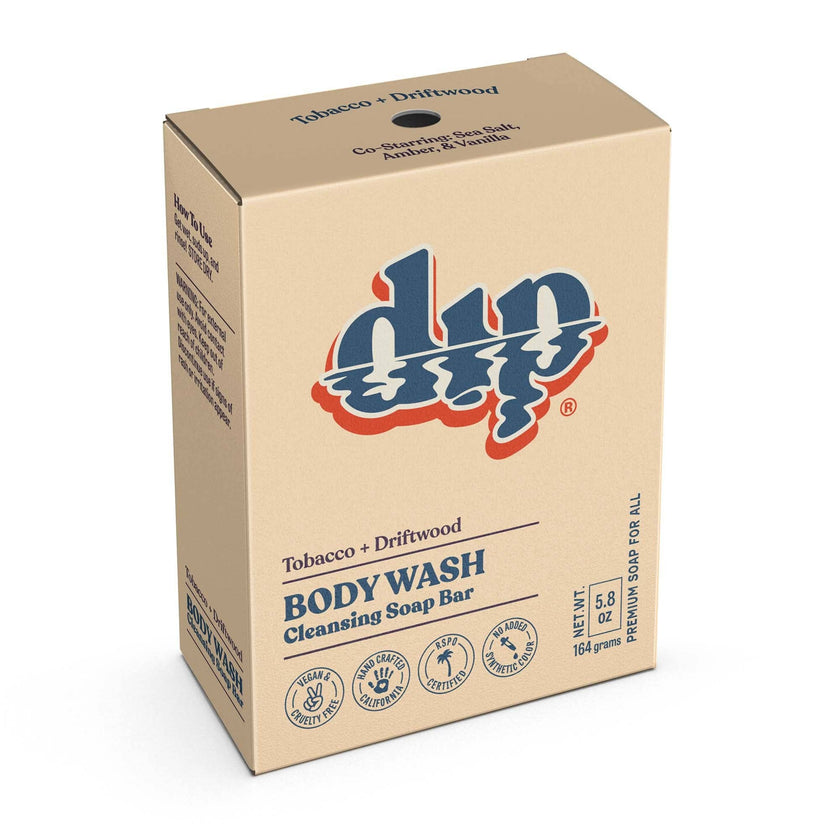 Dip Body Wash Cleansing Soap Bar - Tobacco & Driftwood