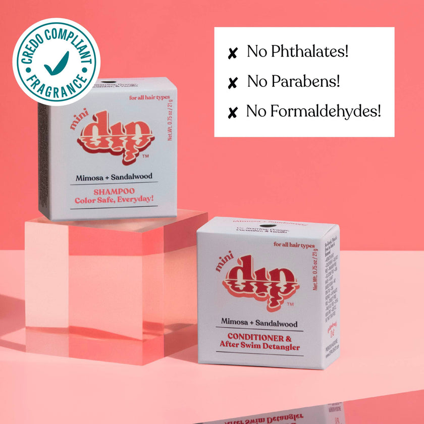 Mini Dip Conditioner & After Swim Detangler - Mimosa & Sandalwood: 0.75 oz