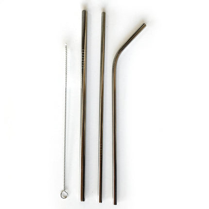 Stainless Steel Straw Set: 8.5