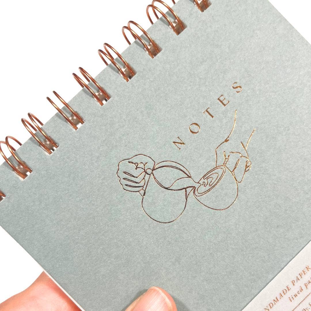 Paper Baristas Grey Recycled Handmade Paper Journal