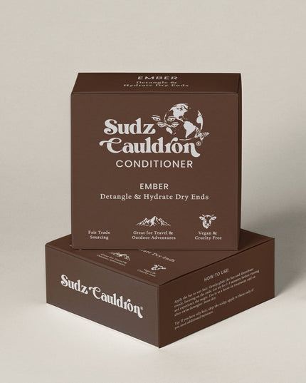 Sudz Cauldron Detangle & Hydrate Dry Ends, Ember Conditioner Bar