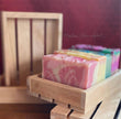 Natural wood gift tray: Red Adler