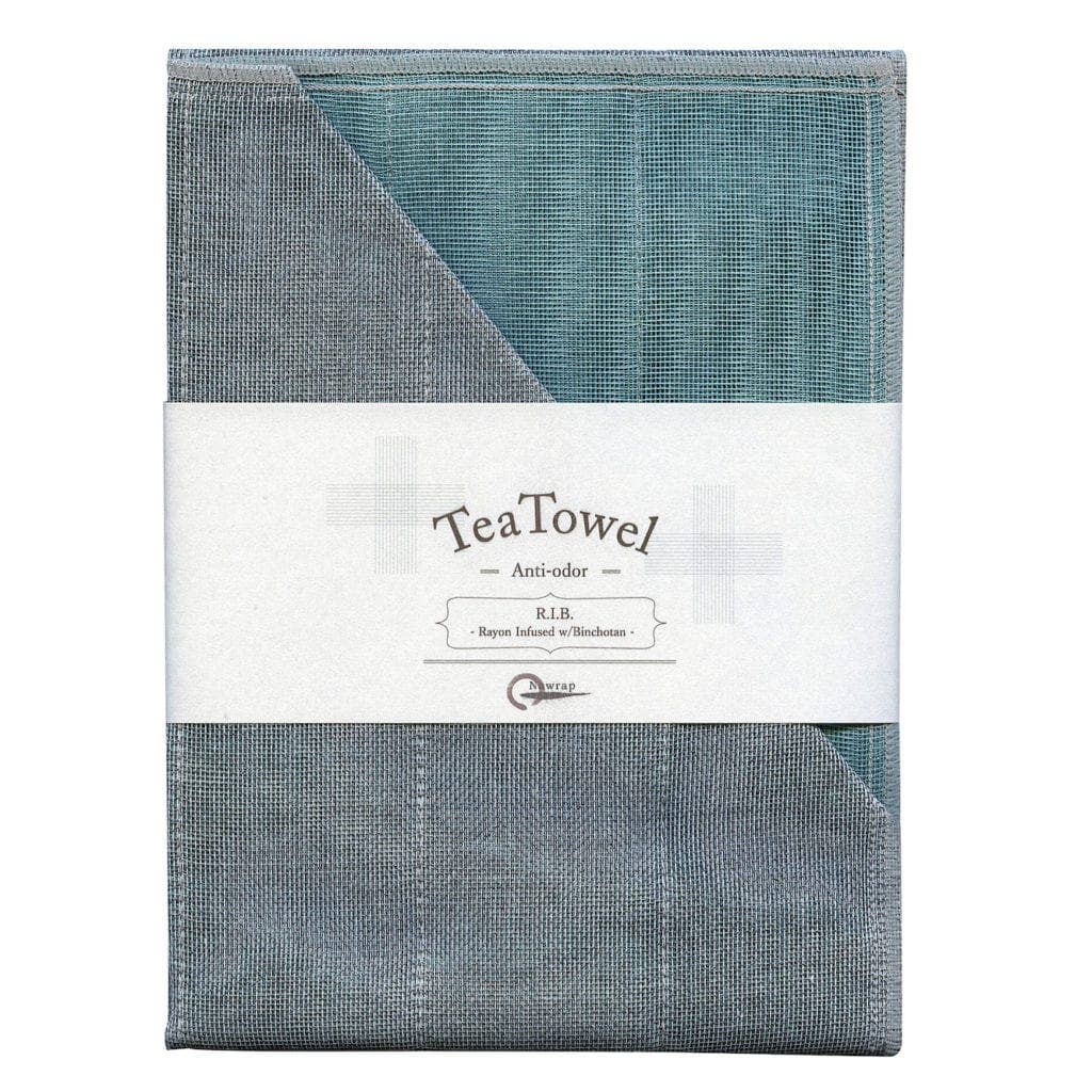 Nawrap Binchotan Tea Towels, Aqua