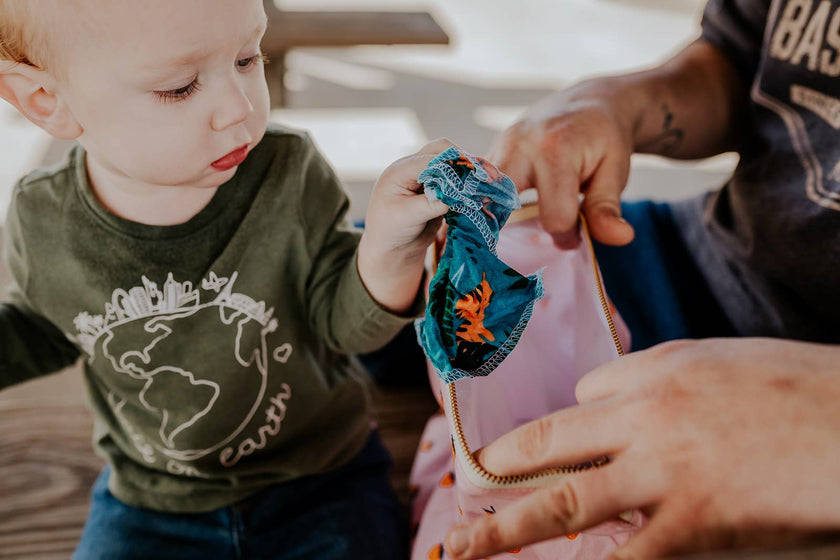 Marley's Monsters Wet Bag: Ivory Floral