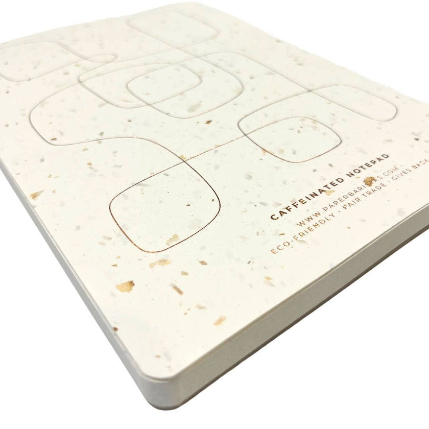 Paper Baristas Recycle Coffee Bean Grounds Notepad