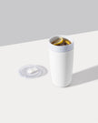 W&P Insulated Ceramic Stainless Steel Coffee & Drink Tumbler: Cream