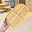 Kid Toddler Bamboo Compartment Plate