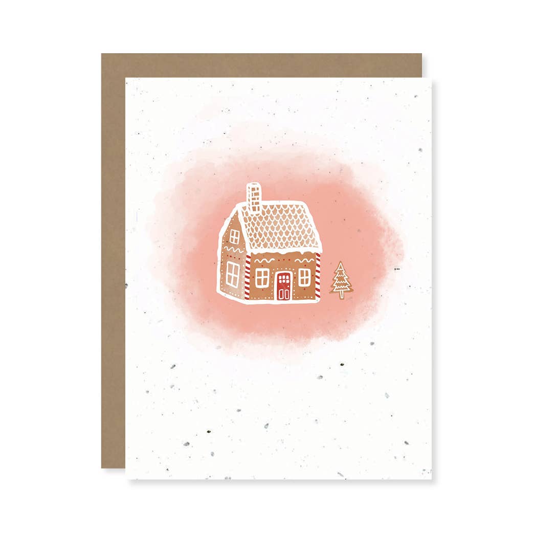 Gingerbread Plantable Wildflower Seed Card