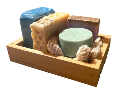 Natural wood gift tray: Red Adler