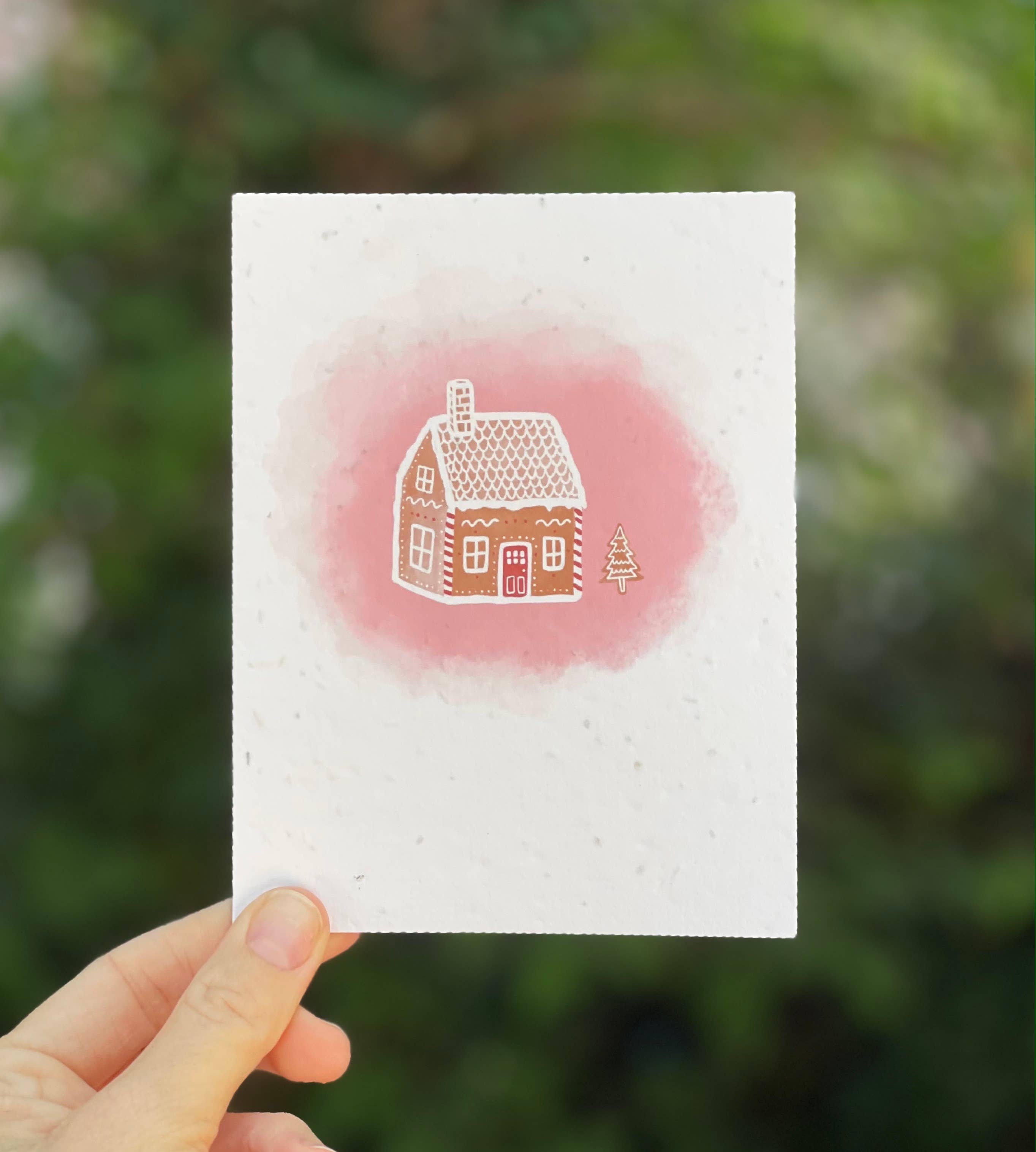 Gingerbread Plantable Wildflower Seed Card