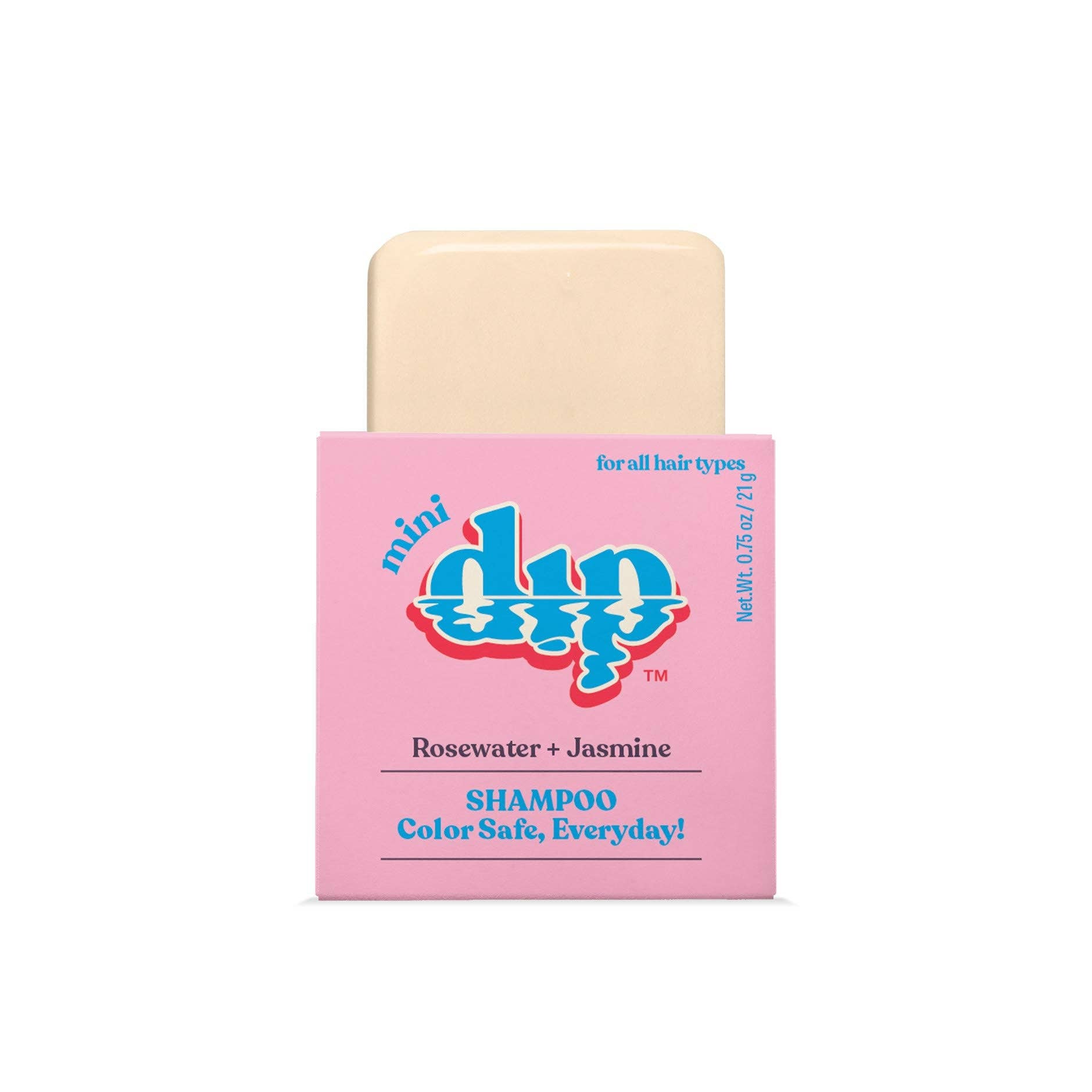 Mini Dip Shampoo Bar: Color Safe, Everyday - Rosewater & Jasmine: 0.75 oz