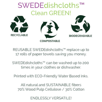 Swedish Dishcloth Bees/Honey