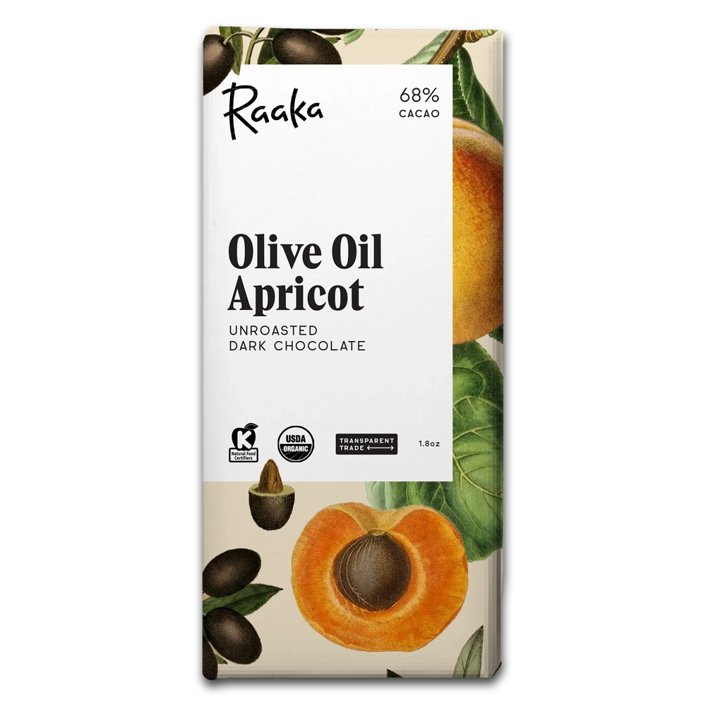 Raaka Olive Oil Apricot Chocolate Bar - Spring Limited Edition