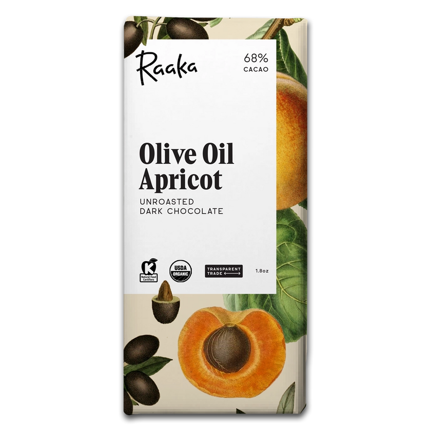 Raaka Olive Oil Apricot Chocolate Bar - Spring Limited Edition