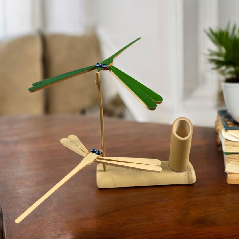 Bamboo Switch Hand Crafted Bamboo Self-Balancing Dragonfly