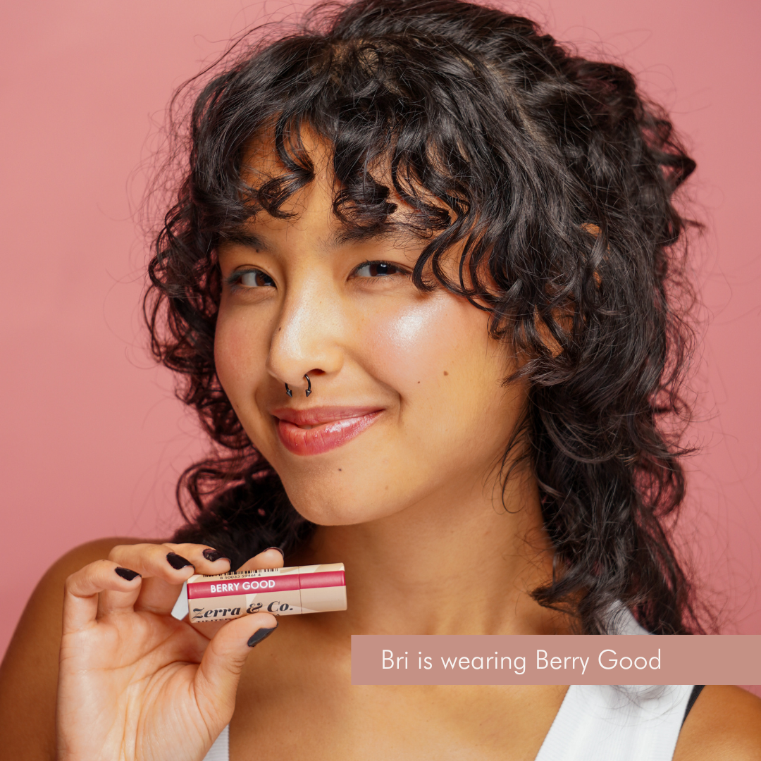 Tinted Lip Balm | Vegan Sheer Jumbo Zero Waste Lip Balm: Berry Good