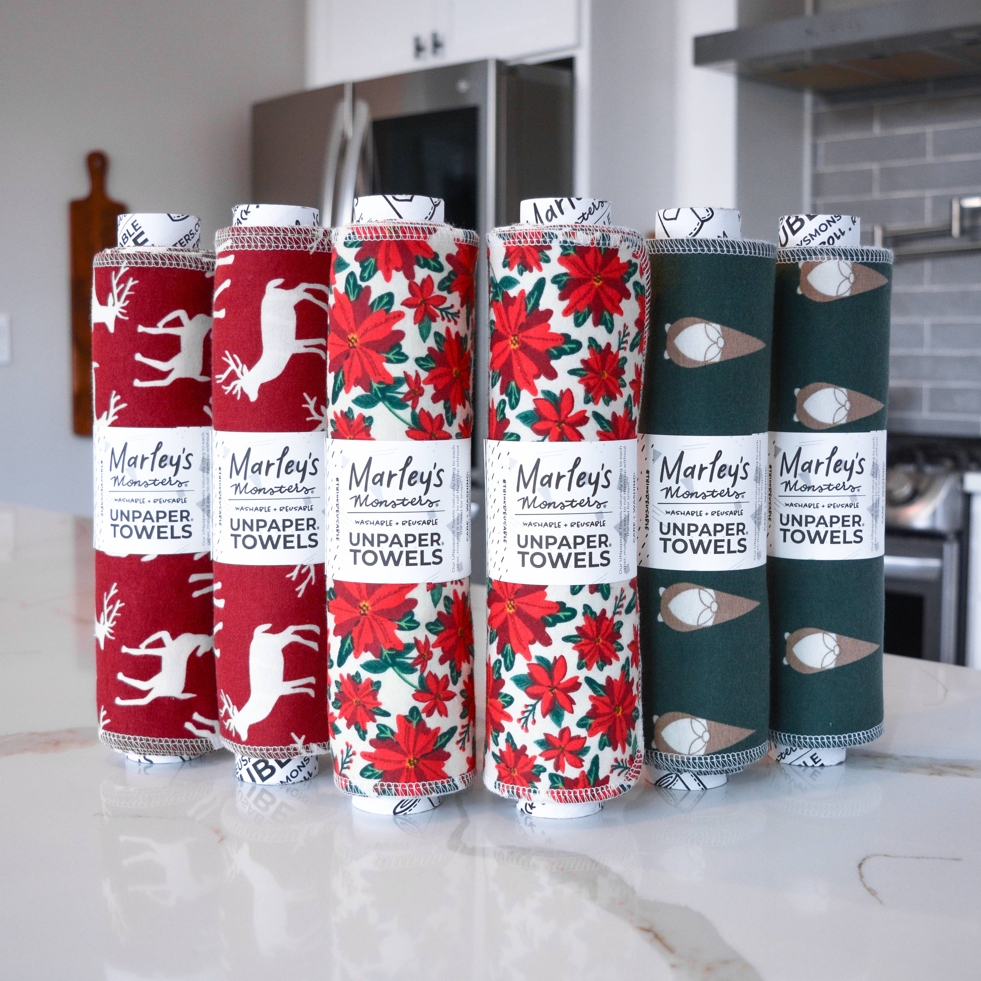 marley monsters unpaper towels Marley's Monsters Holiday UNpaper® Towels – Boshi Botanicals